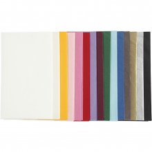 Silkespapper 50x70 cm Mixade färger 30 ark