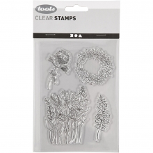 Clear Stamps Vår 11x15,5 cm Clearstamps Silkonstämpel