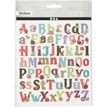 Stickers 15 x 16,5 cm Alfabet Klistermärken