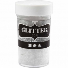 Glitter Flakes Transparant 1-3 mm 30 gram Bladguld