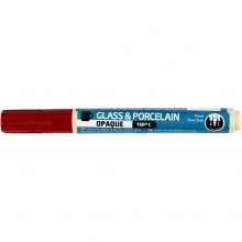Porslin Glaspenna Täckande Röd 2-4 mm Porslinspenna