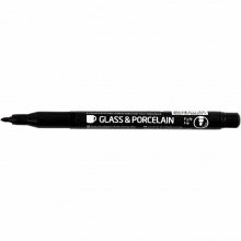 Porslin och Glaspenna Svart Opaque Textpenna 1-3 mm Porslinspenna