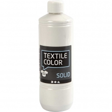 Textil Färg Solid Vit 500 ml Textilfärg till scrapbooking, pyssel och hobby