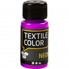 Textil Färg Neon Lila 50 ml Textilfärg till scrapbooking, pyssel och hobby