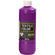 Textil Färg Neon Lila 500 ml Textilfärg till scrapbooking, pyssel och hobby