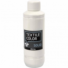Textil Färg Solid Vit 250 ml Textilfärg till scrapbooking, pyssel och hobby
