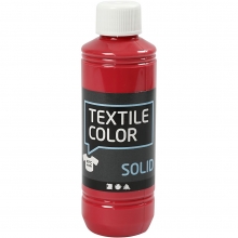 Textil Färg Solid Röd 250 ml Textilfärg till scrapbooking, pyssel och hobby