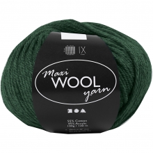 Maxi Wool Ullgarn Grön 100 g till stickning
