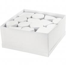 Vita papp-askar 10-12 cm Höjd: 5 27 st Ask Box Låda Förvaring av Papp