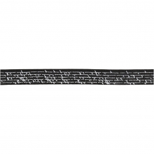 Sidenband med tryck 10 mm Svart 8 meter Mönstrade Band