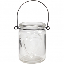 Glas Lanternor 9,5 x 9 cm 2 st Ljushållare