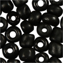 Seed Beads 3 mm Frostad Svart 25 gram till scrapbooking, pyssel och hobby