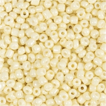 Seed Beads - 3 mm - Hål 0,6-1 mm - Ljusgul - 25 g