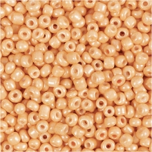 Seed Beads - 3 mm - Hål 0,6-1 mm - Peach - 25 g
