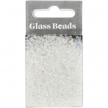 Seed Beads 1,7 mm Vit 25 gram pärlor, smyckestillverkning