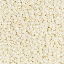 Seed Beads - 1,7 mm - Hål 0,5-0,8 mm - Pärlemor - 25 g