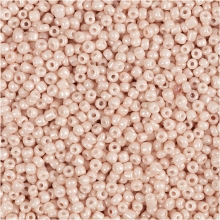 Seed Beads - 1,7 mm - Hål 0,5-0,8 mm - Dusty Rose - 25 g