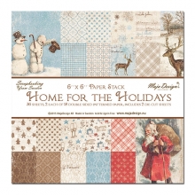 Paper Pad 36 ark Maja Design 6”x6” Home for the Holiday Pappersblock 4 8 Tum