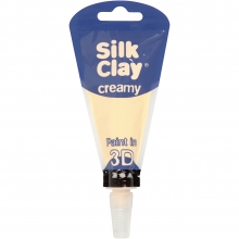 Silk Clay Creamy Beige 35 ml Lera till scrapbooking, pyssel och hobby