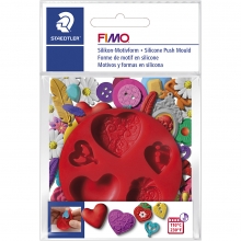 FIMO silikonformar Hjärtan dia. 7 cm Silikonform