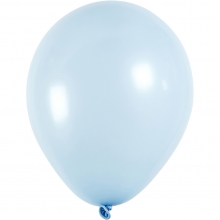 Ballonger dia. 23 cm Ljusblå Runda 10 st