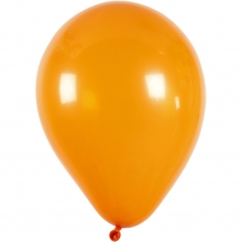 Ballonger Orange dia. 23 cm Runda 10 st Halloweenpyssel Höstpyssel