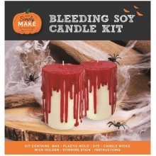 Ljustillverkning Halloween Kit Sojavax Candle Soy Bleeding Halloweenpyssel Höstpyssel