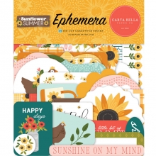 Die Cuts Ephemera - Carta Bella - Sunflower Summer - 34 st