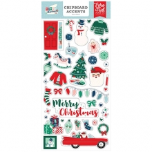 Chipboard Phrases Echo Park - Happy Holidays - 15x30 cm