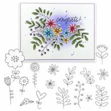 Clear Stamps - My Favorite Things - Floral Whimsy