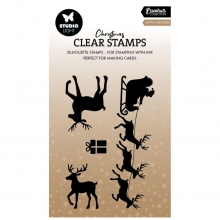 Clearstamp 62x93 mm - Santa & Reindeer - Studio Light