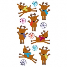 Stickers Reindeers & Snowflakes Sandylion Klistermärken