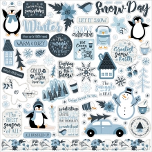 Stickers Echo Park - The Magic Of Winter - 12x12 Tum