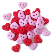 Figurknappar Buttons Galore - Tiny Buttons - Valentine Heart
