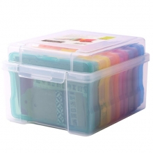 Förvaringsbox - Transparenta Färger - 21x18,5x14 cm