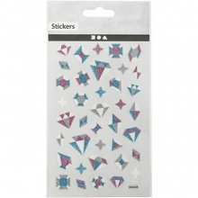 Glitter Stickers Diamanter 10x16 cm Klistermärken