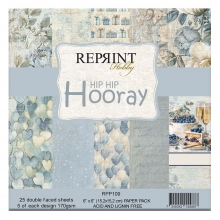 Paper Pad 6x6 - Hip Hip Hooray - Reprint