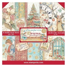 Paper Pad Stamperia - Christmas Greetings - 8x8 Tum