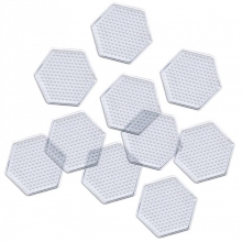 Pärlplattor 10 st - 7,5x7,5 cm - Sexkant