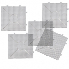 Pärlplattor 10 st 15x15 cm Transparent Stor byggbar kvadrat Pärlplatta