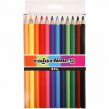 Colortime färgpennor 12 st färger Jumbo 5 mm