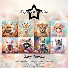 Paper Pad 6x6 - Paper Favourites - Baby Animals