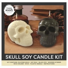 Ljustillverkning Halloween Kit Sojavax Candle Soy Skull Halloweenpyssel Höstpyssel