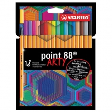 STABILO point 88 fineliner är ett mycket populärt val för skolbarn, studenter och yrkesverksamma tack vare sin exceptionella kva