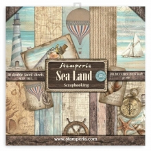Paper Pad Stamperia - Sea Land - 8x8 Tum