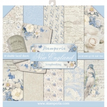 Paper Pad Stamperia New England 12x12 Tum Papper Kort Kuvert Bröllop Kärlek