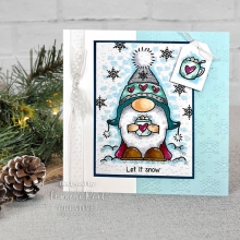 Clearstamps Woodware Winter Gnome Silkonstämpel
