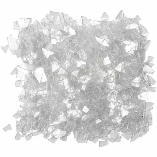 Glitter Flakes Transparant 1-3 mm 30 gram Bladguld