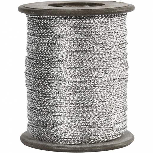 Tråd Tjocklek 0,5 mm Silver 100 m Julband