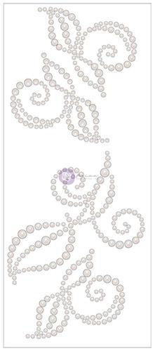 Prima Say It In Pearls With Leaf/Pearl White Rhinestones